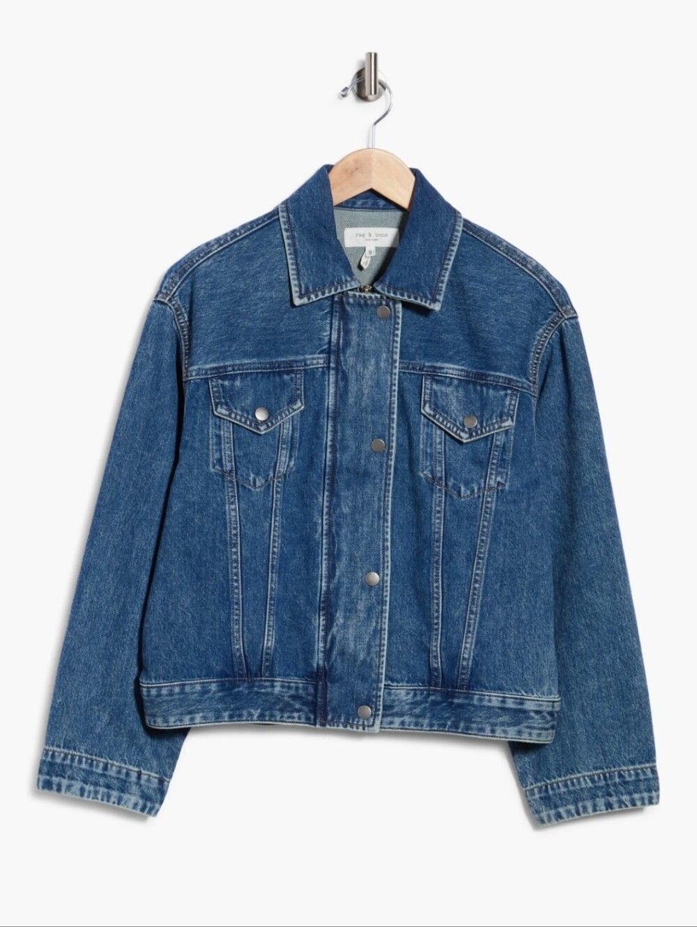 NWT rag and bone $599 Nessa Tucker Soft Denim Jacket